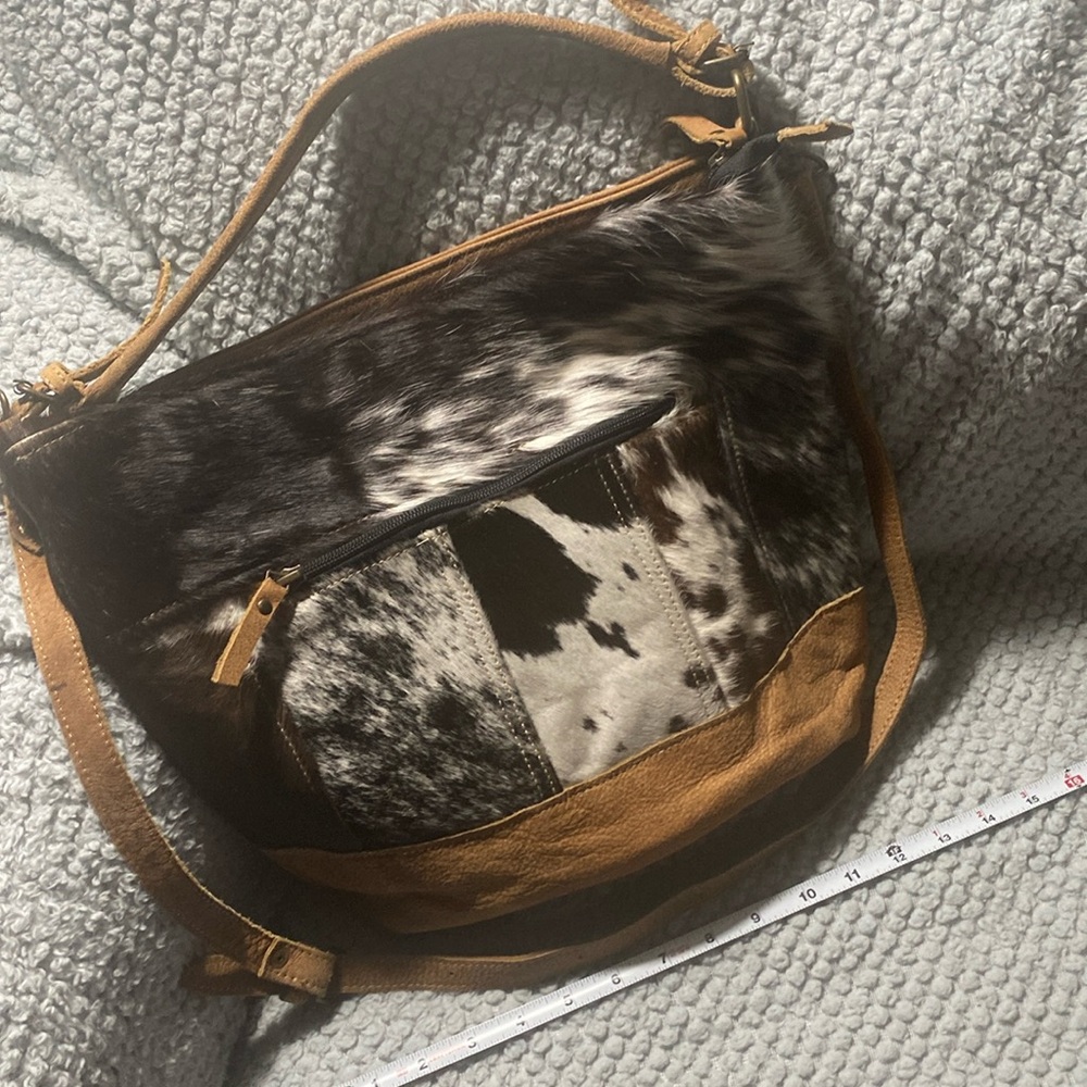 Maya Cow Fur Shoulder Crossbody
